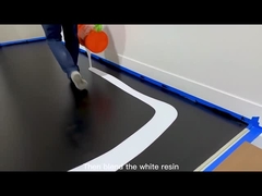 طلاء الأرضيات المعدنية الايبوكسي يخلق تأثيرات ثلاثية الأبعاد