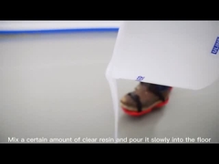 طلاء أرضيات إيبوكسي فليك سريع المعالجة لجراجات المستودعات التجارية