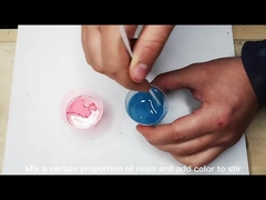 طبقة واضحة فنية لخصائص الراتنج خالية من الفقاعات النهاية الناعمة