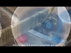 فرشاة كريستال واضحة طاولة أعلى راتش الايبوكسي صلبة 2 جزء مقاوم للآثار