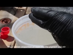 غطاء الأرضية المعدنية غير الرائحة البيوبوكسي الغطاء الرش الرخام البيوبوكسي