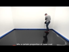 طلاء الأرضية الزرقاء الملمعة المعدنية الايبوكسي مطوية غير سامة رائحة منخفضة TDS