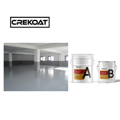 طلاء أرضية PU Urethane الصلبة استقرار UV مرن مكونين على أساس الماء