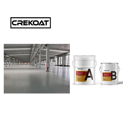 طلاء أرضية PU Urethane الصلبة استقرار UV مرن مكونين على أساس الماء