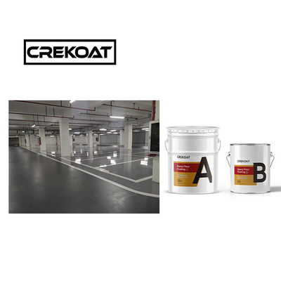 طلاء أرضية PU Urethane الصلبة استقرار UV مرن مكونين على أساس الماء
