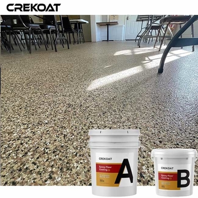 TDS Color Flake Epoxy Resin طلاء أرضيات سائل مقاوم