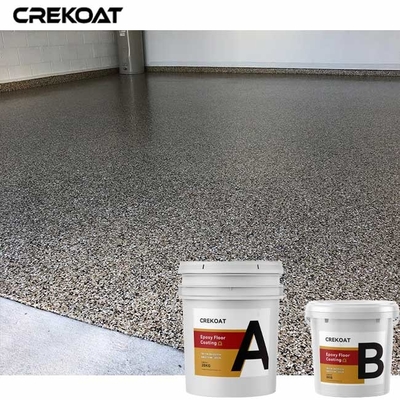100٪ مادة صلبة بوليسبارتيك فليك راتينج إيبوكسي طلاء أرضيات Terrazzo سطح أملس